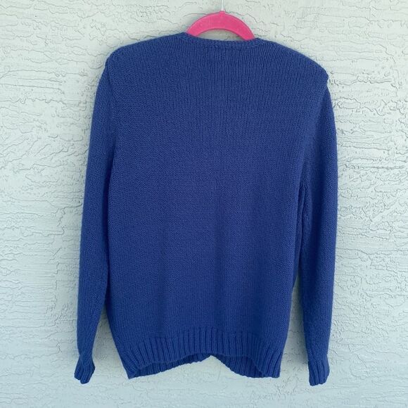 Vintage Leon Levin Blue Cardigan Sz PL - Picture 5 of 13